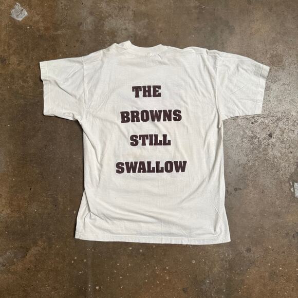 Vtg Screen Stars “Colts Suck, Browns Still Swallow” Football Rivalry Tee – XL - Picture 3 of 8